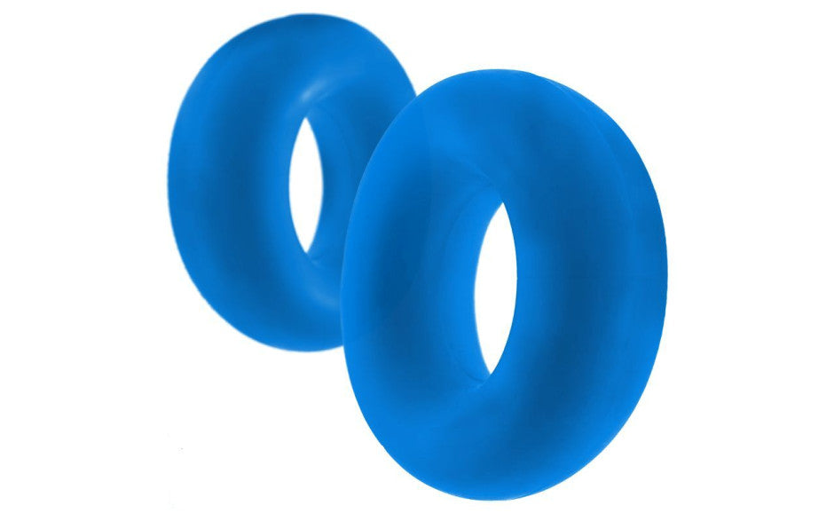 Stiffy 2 Pc Bulge Cockrings by HunkyJunk Teal Ice