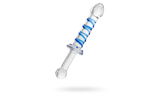 Sexus Glass Dildo Probe w Handle 23cm
