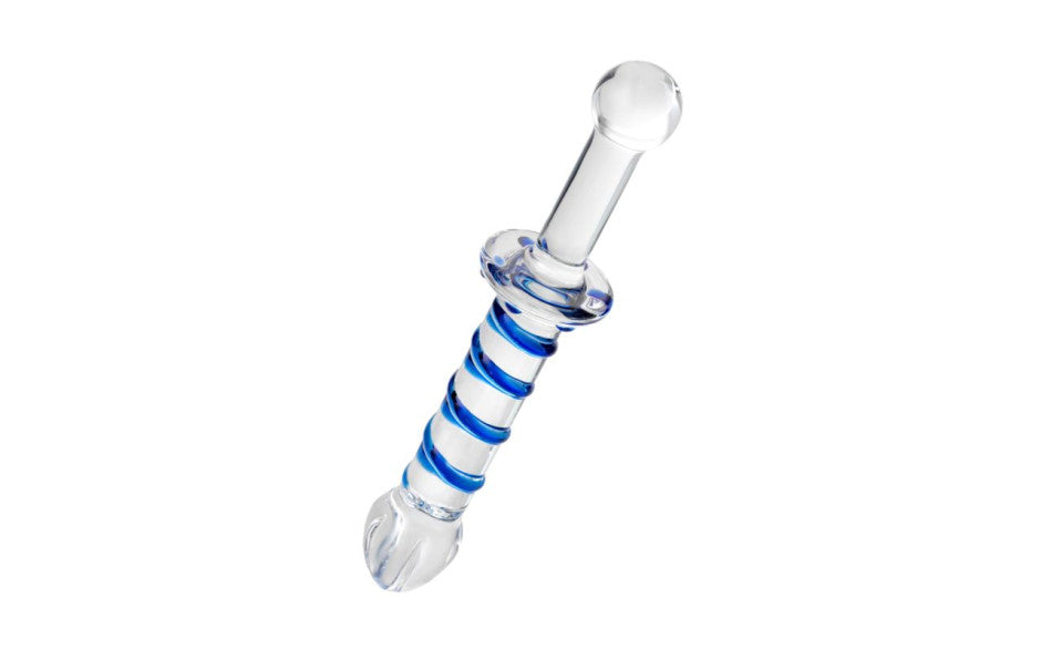Sexus Glass Dildo Probe w Handle 23cm