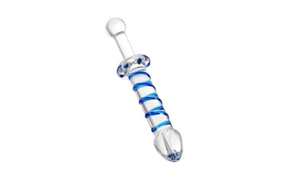 Sexus Glass Dildo Probe w Handle 23cm