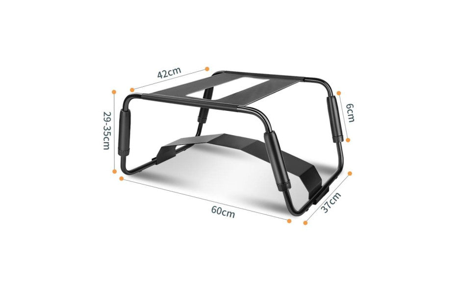 Sex Chair Adjustable Height Black w Arch Bridge