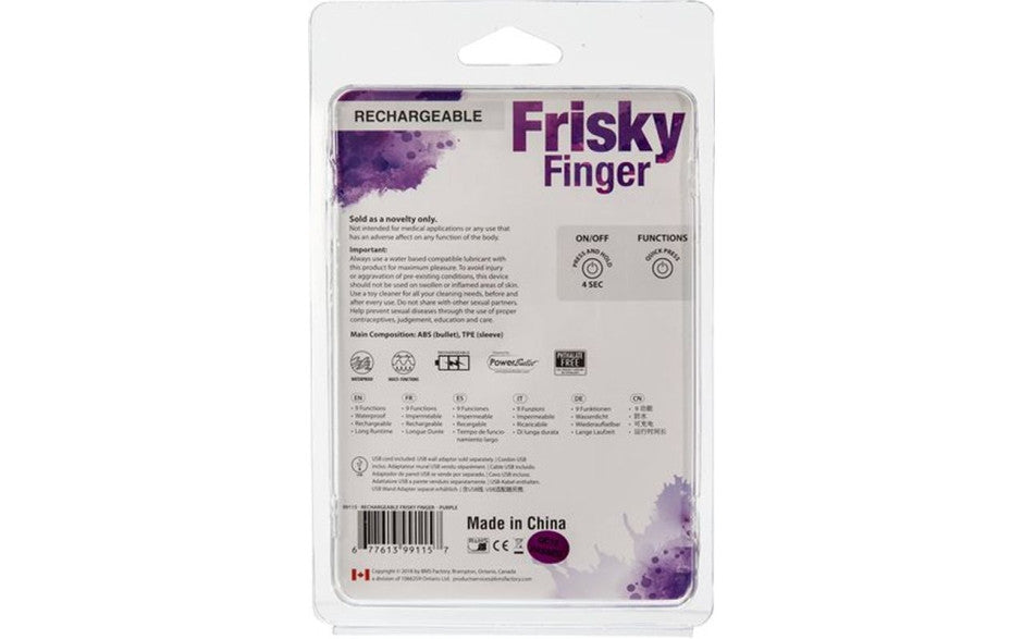 Frisky Finger Rechargeable Purple