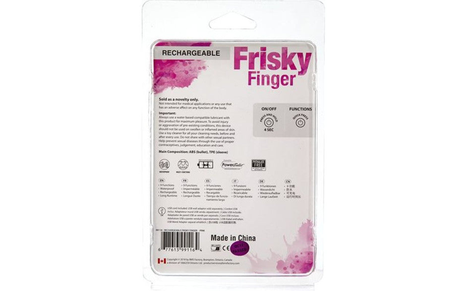 Frisky Finger Rechargeable Pink
