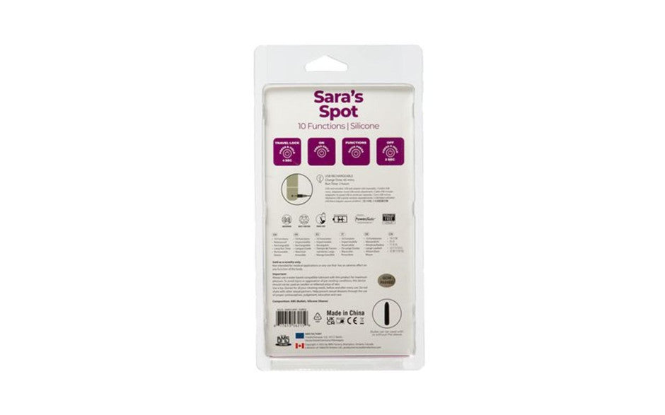Power Bullet Sara’s Spot Vibrator Purple