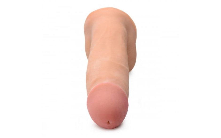 8in Dual Density Squirting Dildo w Balls Reservoir