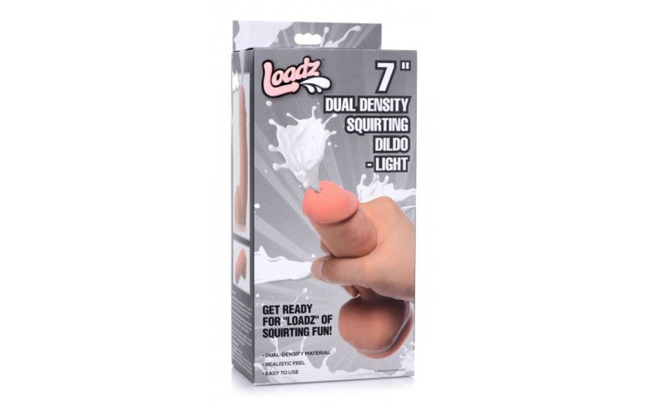 7in Dual Density Squirting Dildo w Balls Reservoir
