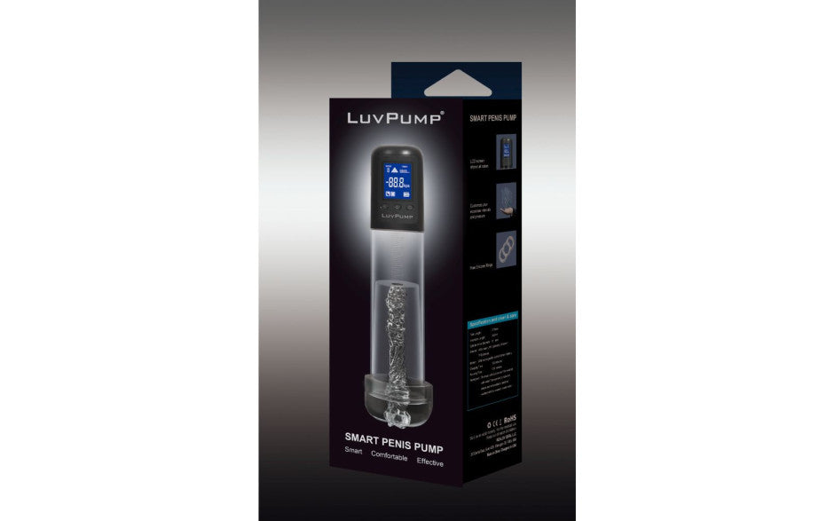 Smart Rechargeable LCD Penis Pump w Sleeve and Donut