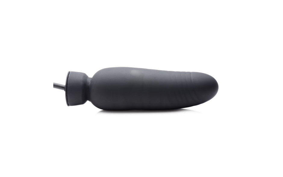 Dick Spand Inflatable Silicone Dildo Black