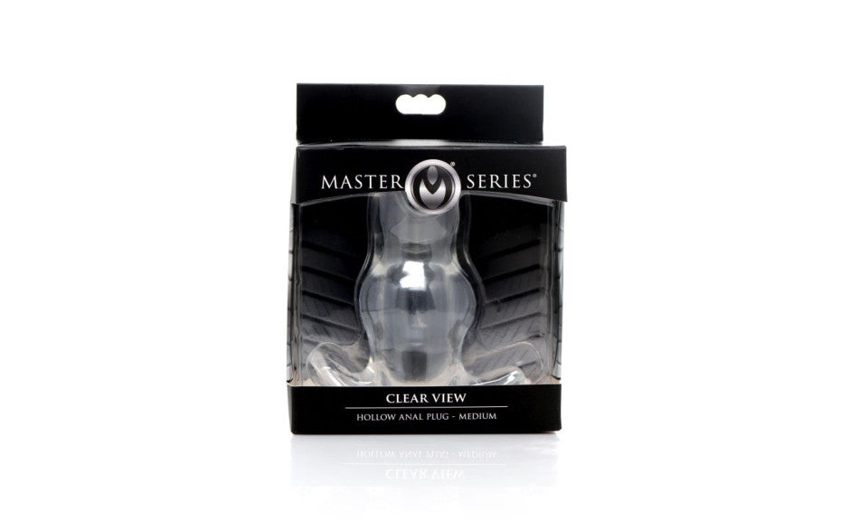 Clear View Hollow Anal Plug Medium
