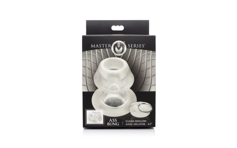 Ass Bung Clear Hollow Anal Dilator 4in X Large
