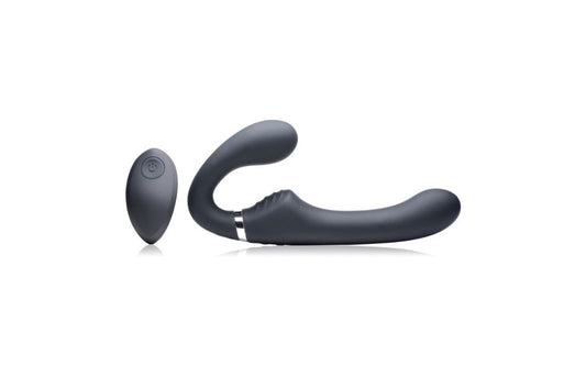 Mighty Rider 10X Strapless Strap-On Black w Remote