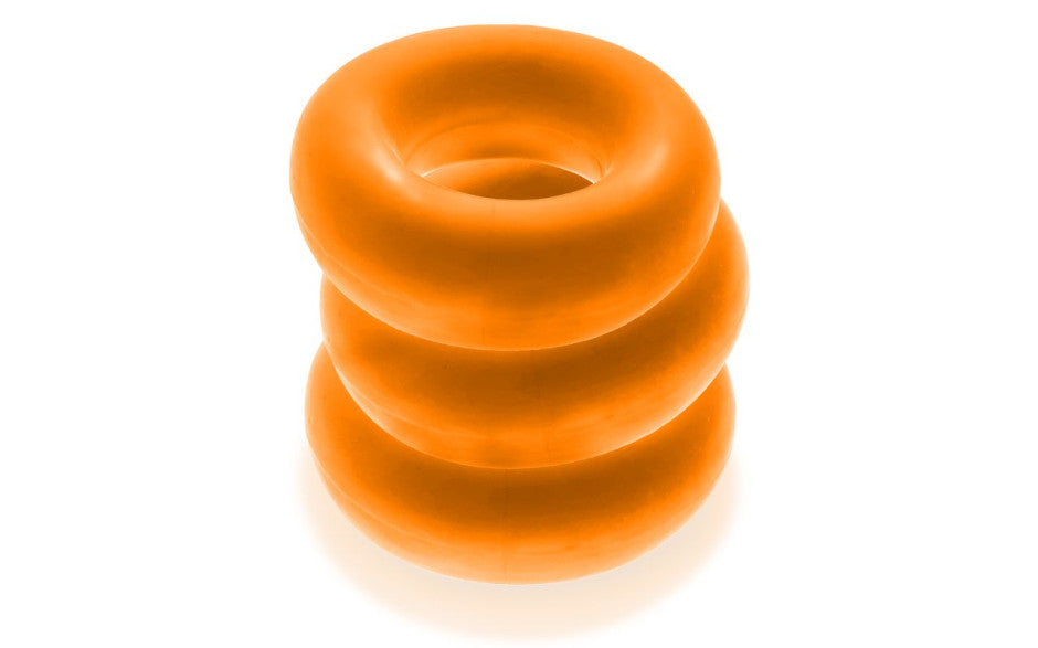 Fat Willy 3 Pc Jumbo Cockrings Orange