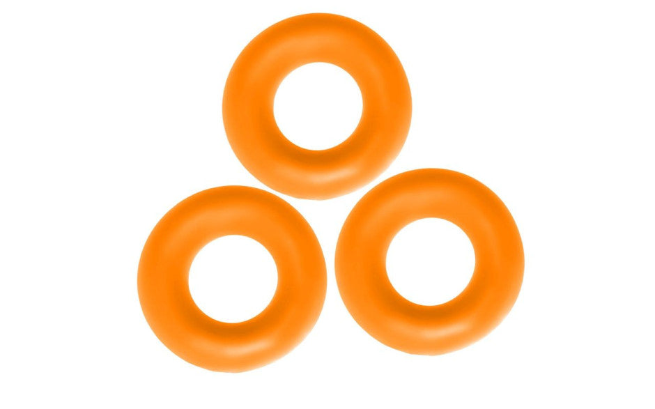Fat Willy 3 Pc Jumbo Cockrings Orange
