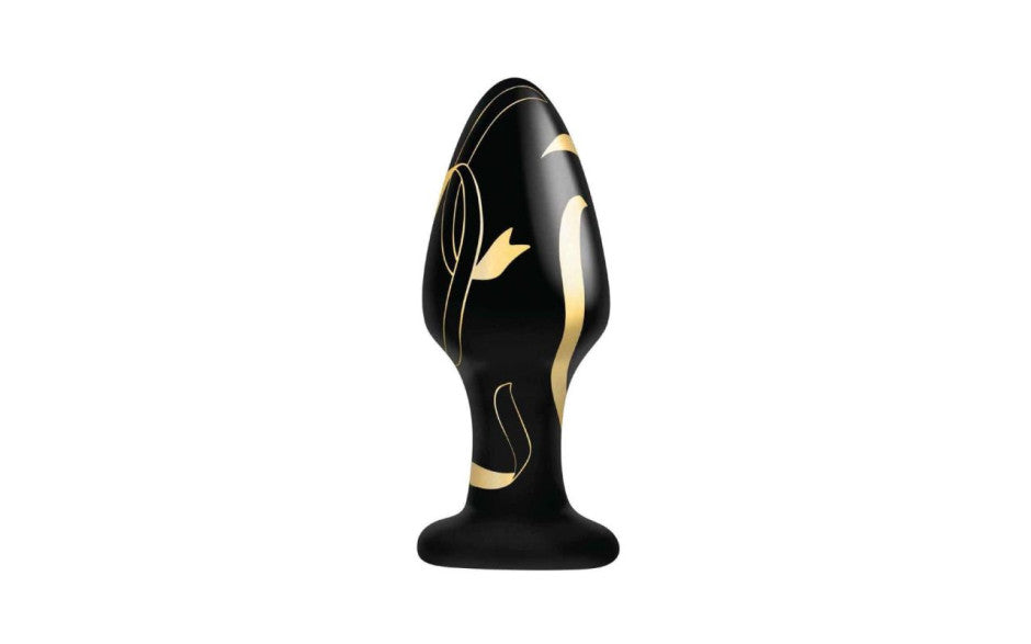 Secret Kisses Handblown Wide Glass Plug 4in