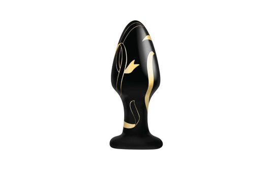 Secret Kisses Handblown Wide Glass Plug 4in