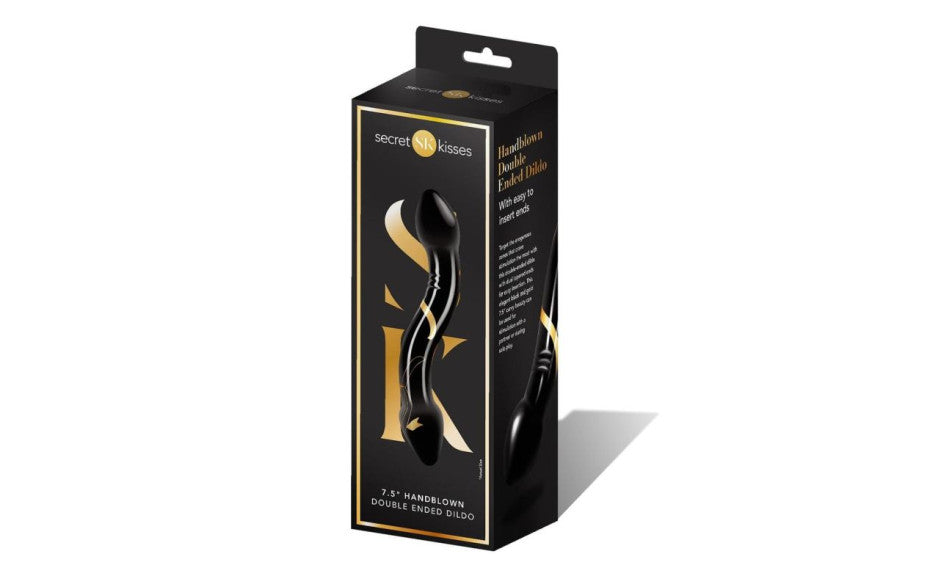 Secret Kisses Handblown Double Ended Dildo 7.5in