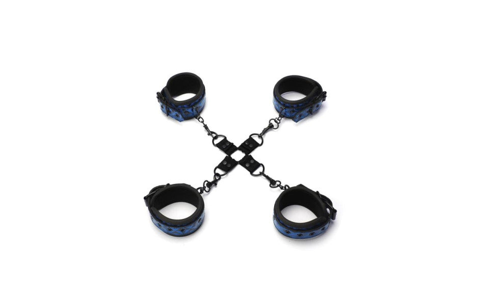 Whip Smart Diamond Hogtie Restraint Blue