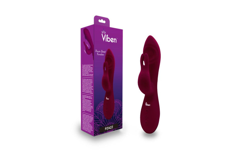 Viben Pzazz Rechargeable Thumping Rabbit Ruby