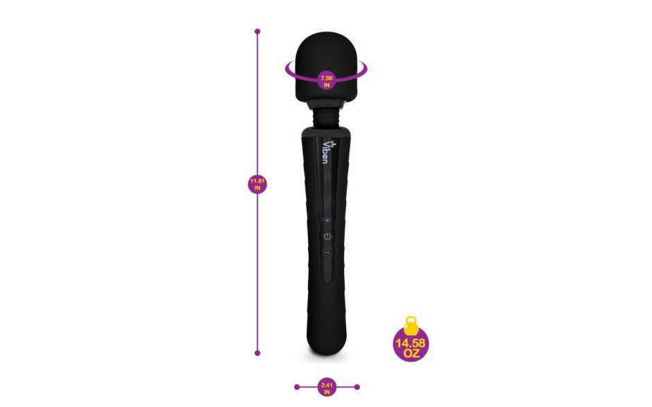 Viben Obsession Rechargeable Wand Massager Black