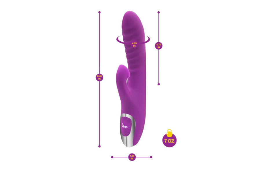 Viben Frenzy Suction Rabbit Vibe Berry