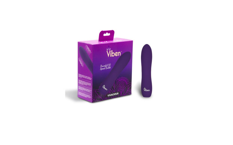 Viben Vivacious Rumble Motor Rechargeable Bullet Violet