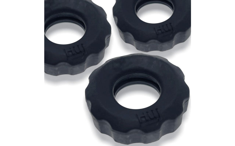 Super Hunkyjunk 3 Pc Cockrings Tar Ice