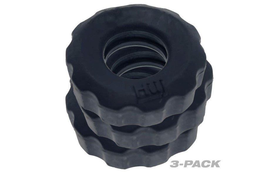 Super Hunkyjunk 3 Pc Cockrings Tar Ice