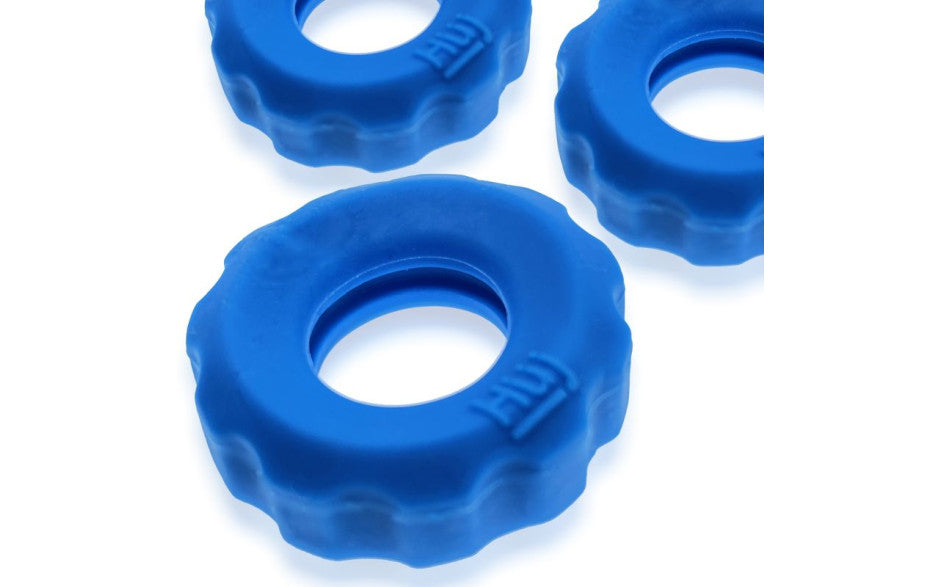Super Hunkyjunk 3 Pc Cockrings Teal Ice