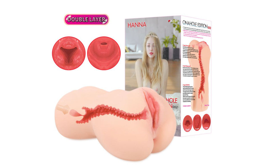 Hanna Onahole 2 Dual Layer 1:1 Handheld Pussy Masturbator