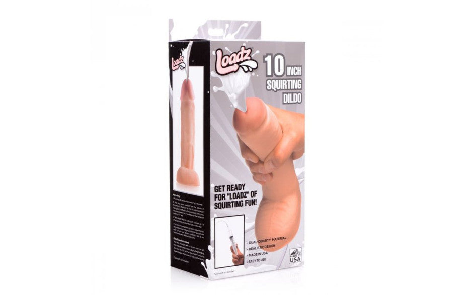Squirting Dildo 10in with Syringe