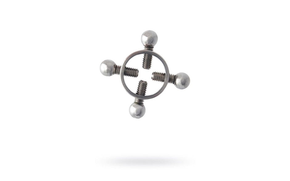 Silver Metal 2 Pc Nipple Clamps