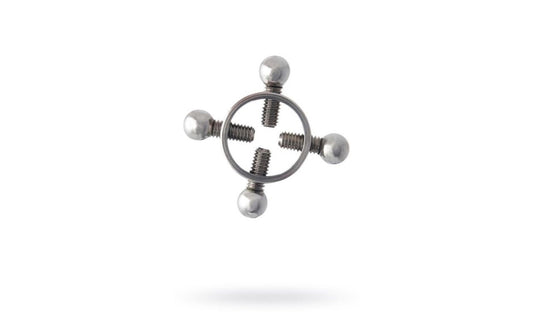 Silver Metal 2 Pc Nipple Clamps