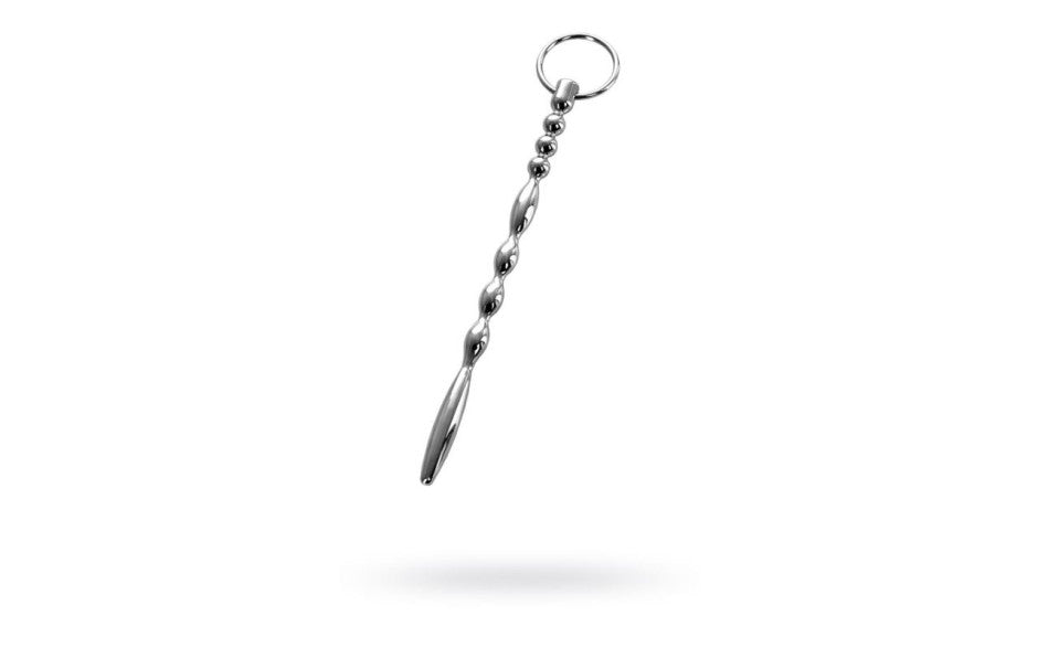 Silver Metal Urethral Plug w Ring