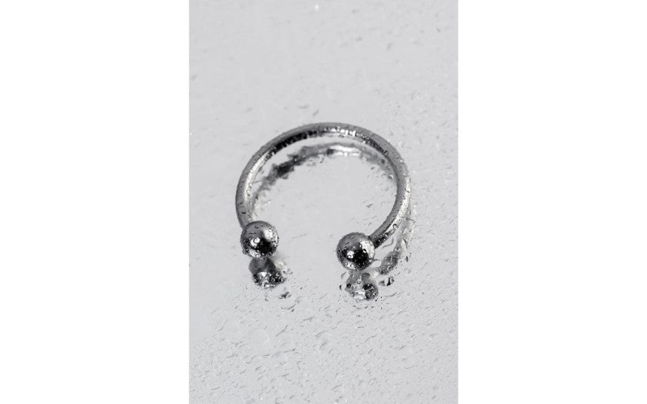 Silver Metal 30mm Penis Erection Ring