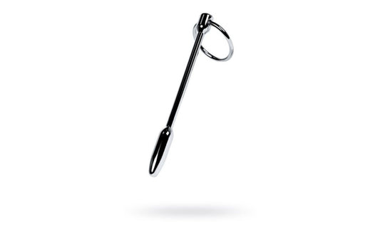 Silver Metal Urethral Plug w Ring