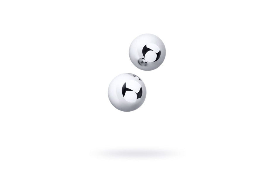 Silver Metal 2 Pc Vaginal Balls 3cm