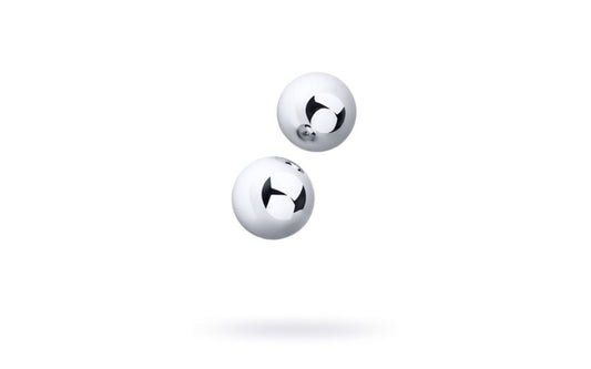 Silver Metal 2 Pc Vaginal Balls 3cm