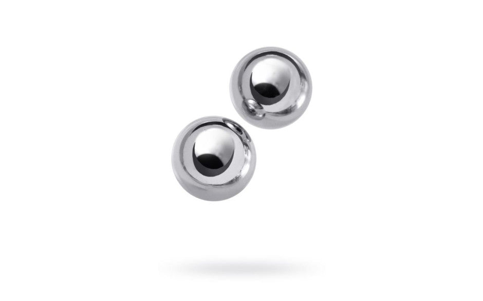 Silver Metal 2 Pc Vaginal Balls 25mm