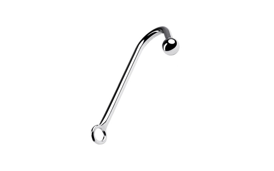 Silver Metal Anal Hook w Ball