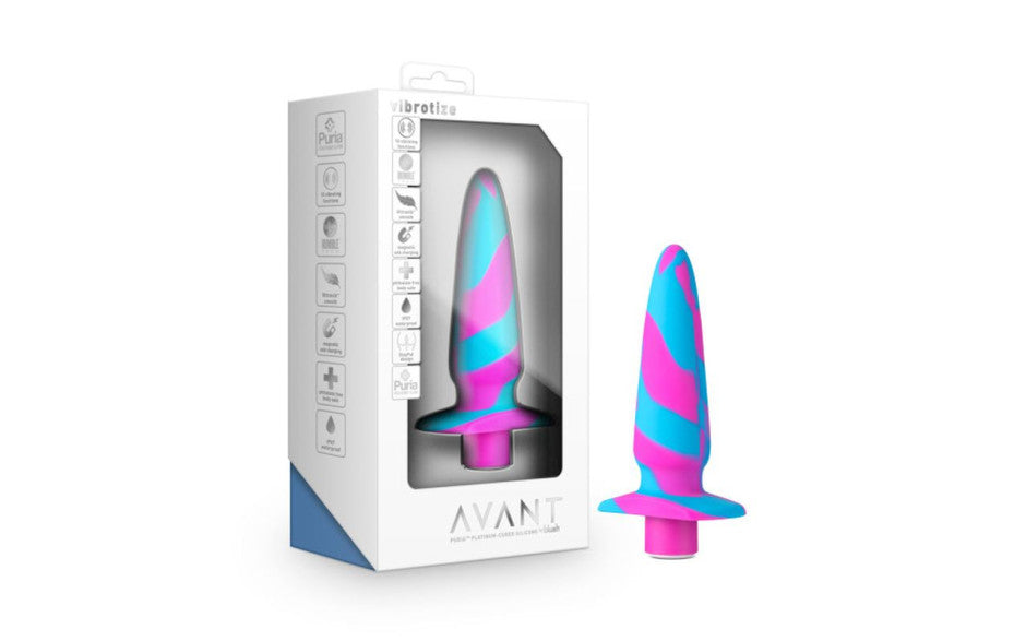 Avant Vibrotize Silicone Mini Anal Vibe Fuchsia