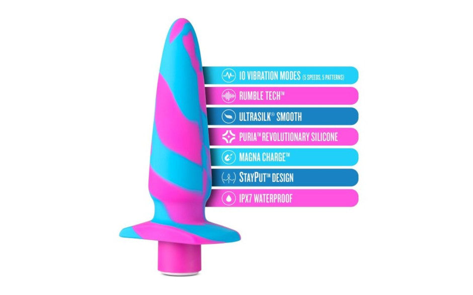 Avant Vibrotize Silicone Mini Anal Vibe Fuchsia