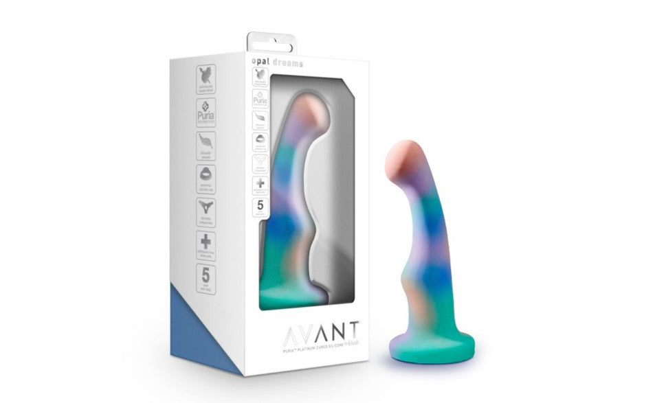 Avant Opal Dreams Aqua Silicone Dildo