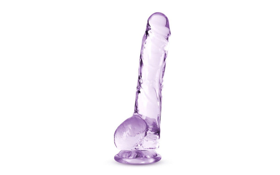 Naturally Yours 8" Crystaline Dildo Amethyst