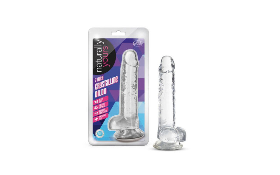 Naturally Yours 7" Crystaline Dildo Diamond