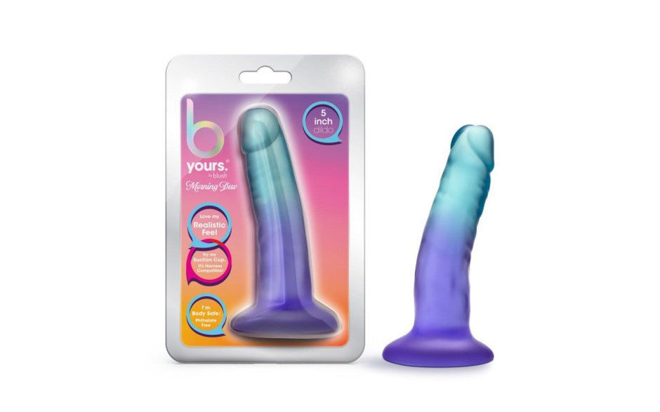 B Yours Morning Dew 5in Dildo Sapphire