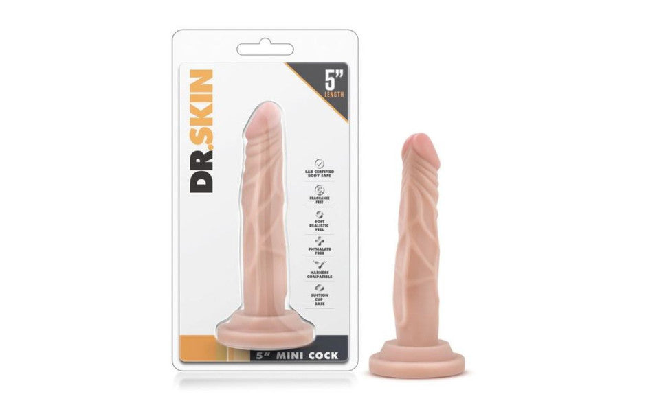Dr Skin 5in Mini Cock Beige
