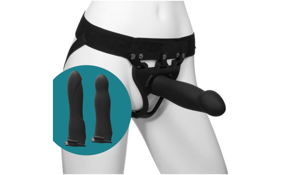 Be Ready 4 Pc -  7in, 7.5in, 8in Hollow Silicone Strap-On Set