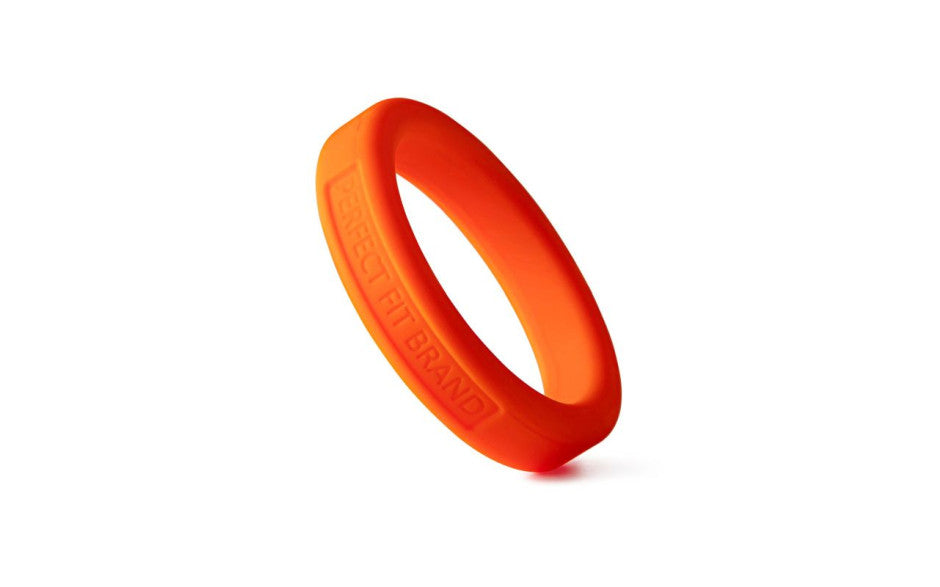 Classic Silicone Medium Stretch Penis Ring 44mm Orange