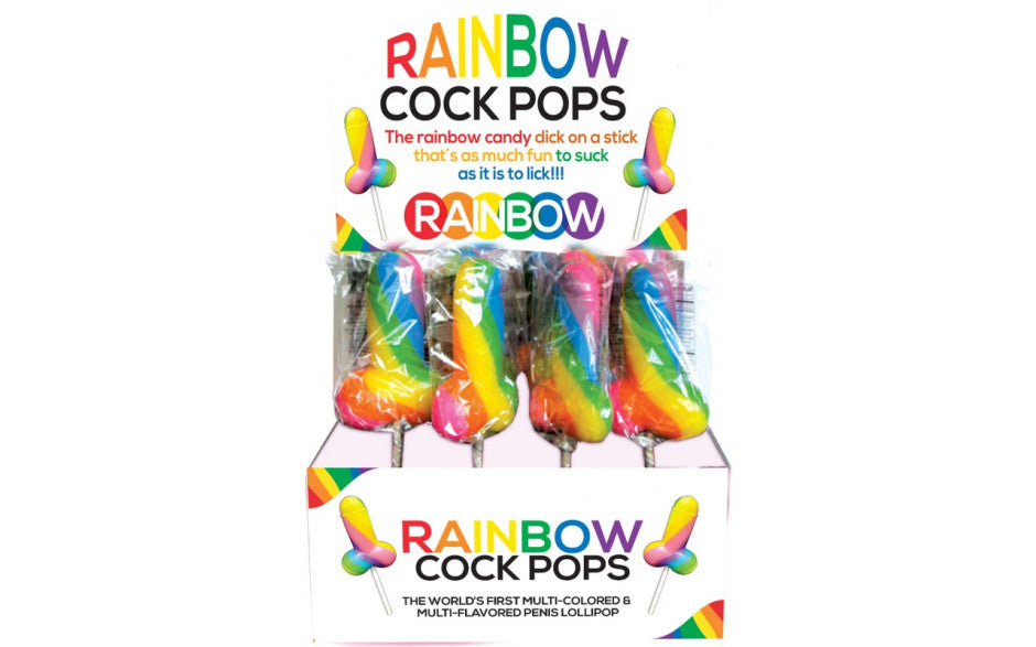 The Rainbow Cock Pop 12 Pc Display