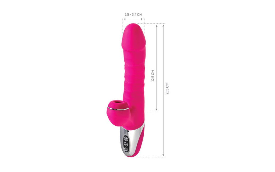 JOS To-Frolly Thrusting and Sucking Vibrator